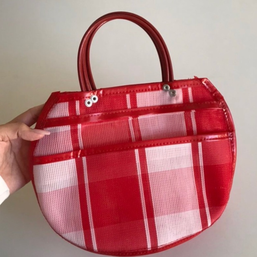 Retro Red and White Tote